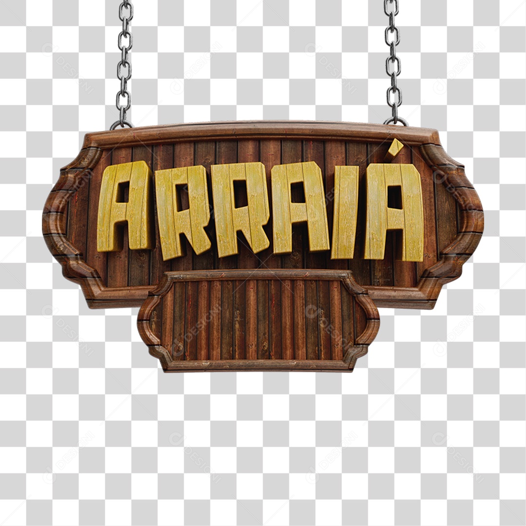 Selo 3D Arraiá PNG Transparente