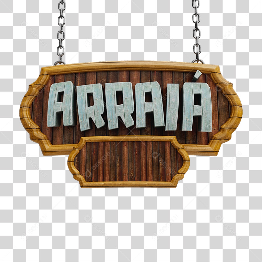 Selo 3D Arraiá PNG Transparente