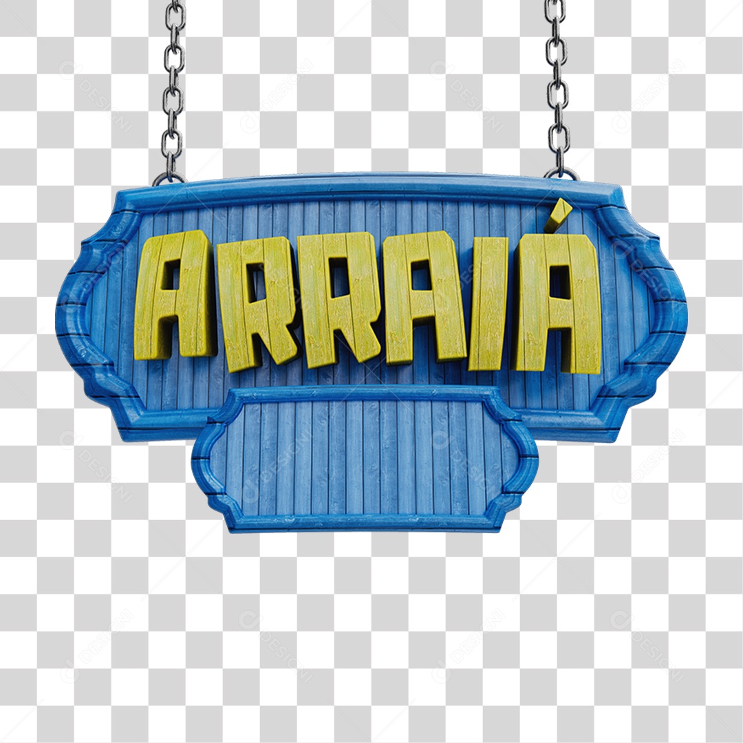 Selo 3D Arraiá PNG Transparente