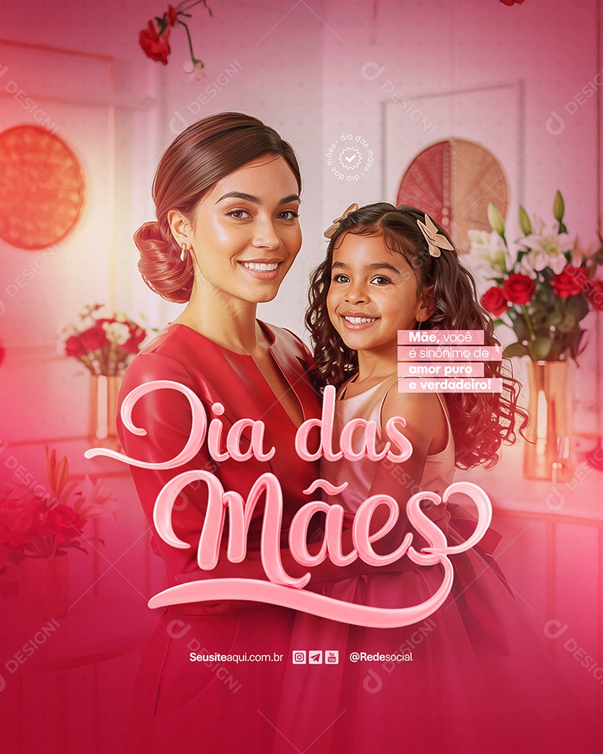Dia das Mães 11 de Maio Social Media PSD Editável