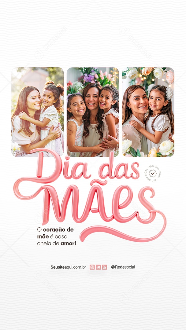 Story Dia das Mães 11 de Maio Social Media PSD Editável