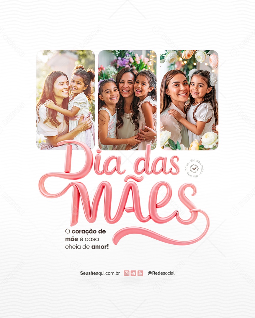 Dia das Mães 11 de Maio Social Media PSD Editável