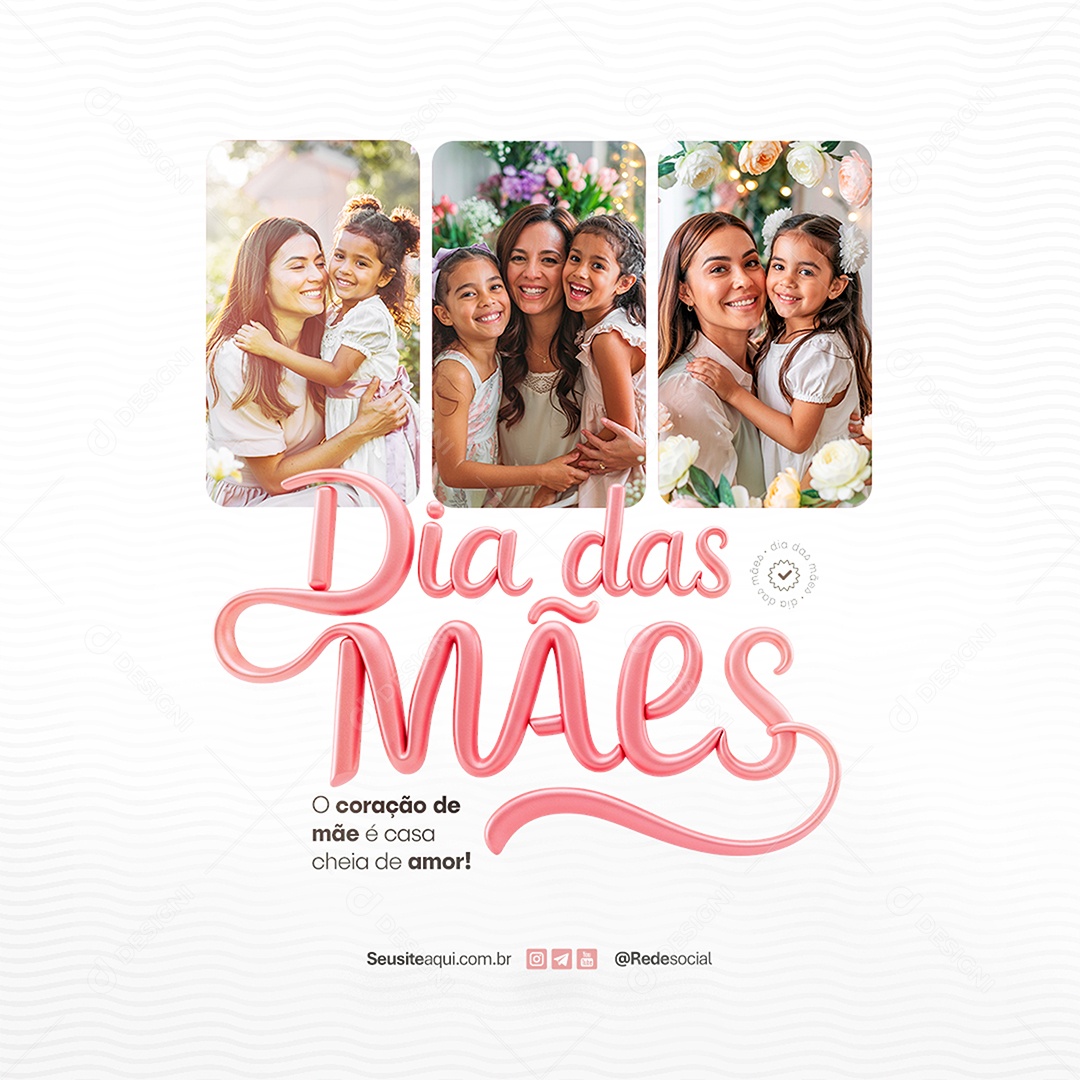 Dia das Mães 11 de Maio Social Media PSD Editável