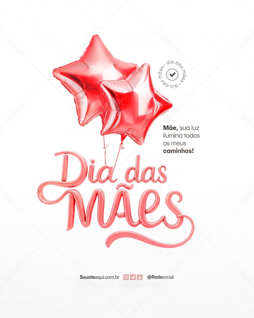Dia das Mães 11 de Maio Social Media PSD Editável