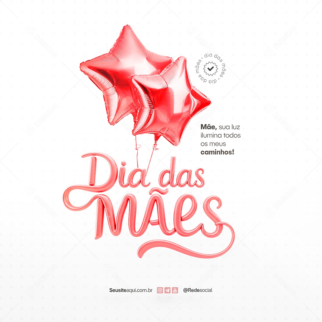 Dia das Mães 11 de Maio Social Media PSD Editável