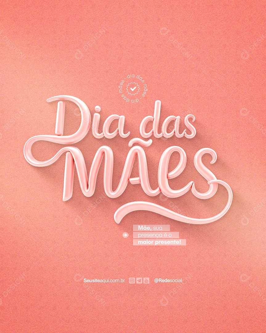 Feliz Dia das Mães 11 de Maio Social Media PSD Editável