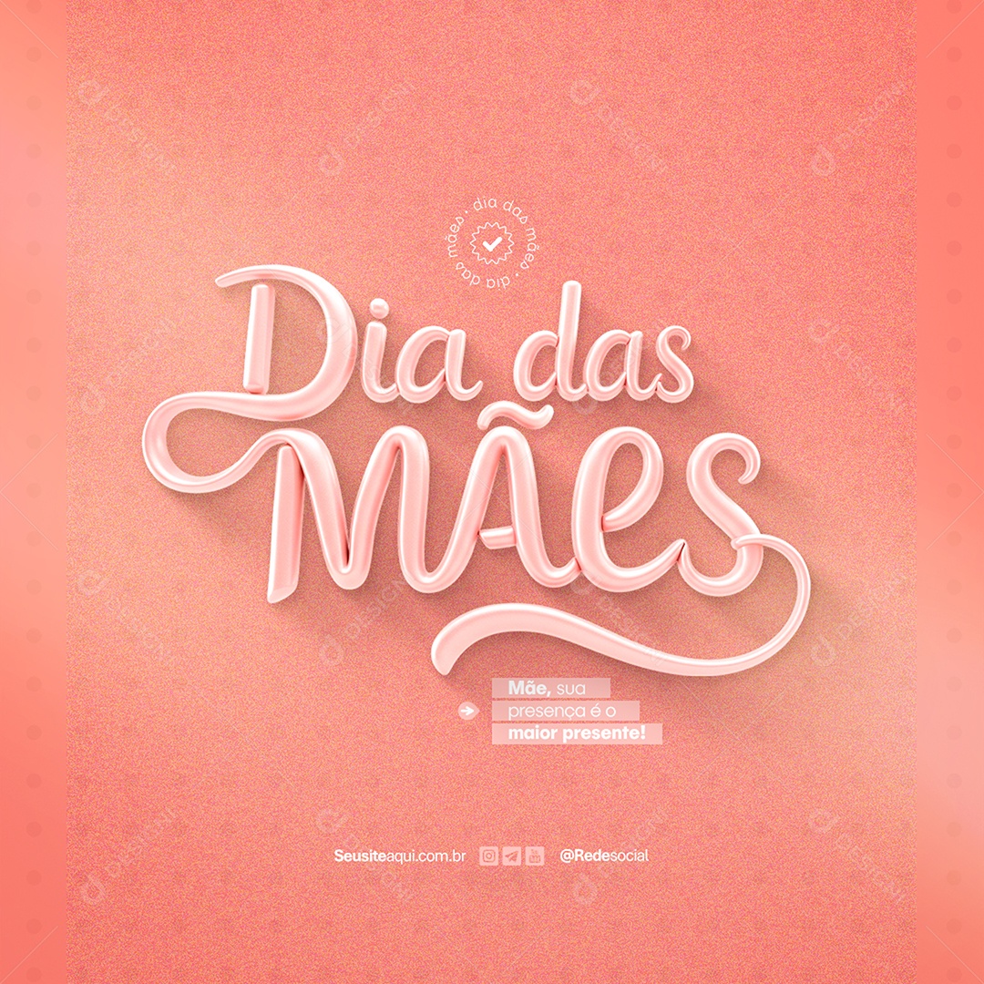Feliz Dia das Mães 11 de Maio Social Media PSD Editável