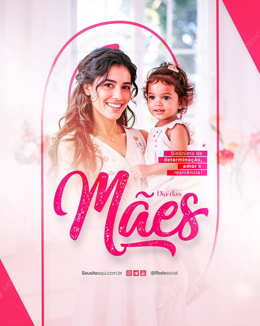 Feliz Dia das Mães 11 de Maio Social Media PSD Editável