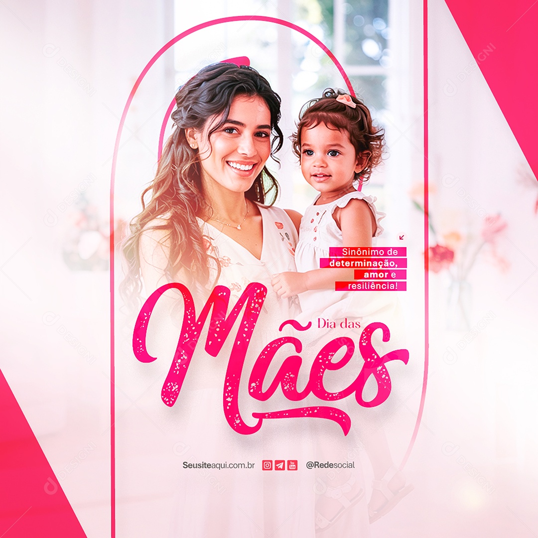 Feliz Dia das Mães 11 de Maio Social Media PSD Editável