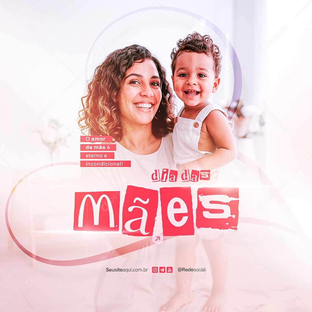 Dia das Mães 11 de Maio Social Media PSD Editável
