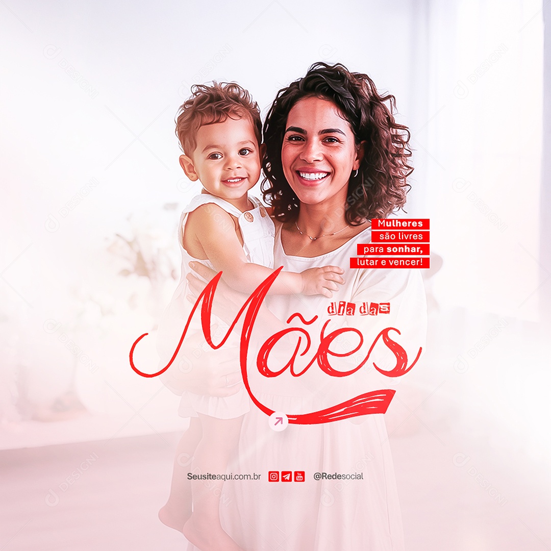 Dia das Mães 11 de Maio Social Media PSD Editável