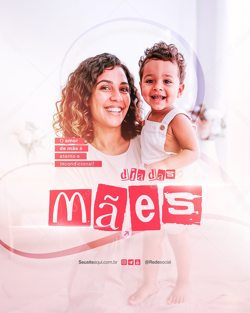 Dia das Mães 11 de Maio Social Media PSD Editável