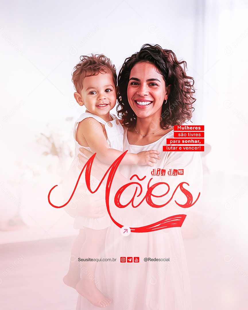 Dia das Mães 11 de Maio Social Media PSD Editável