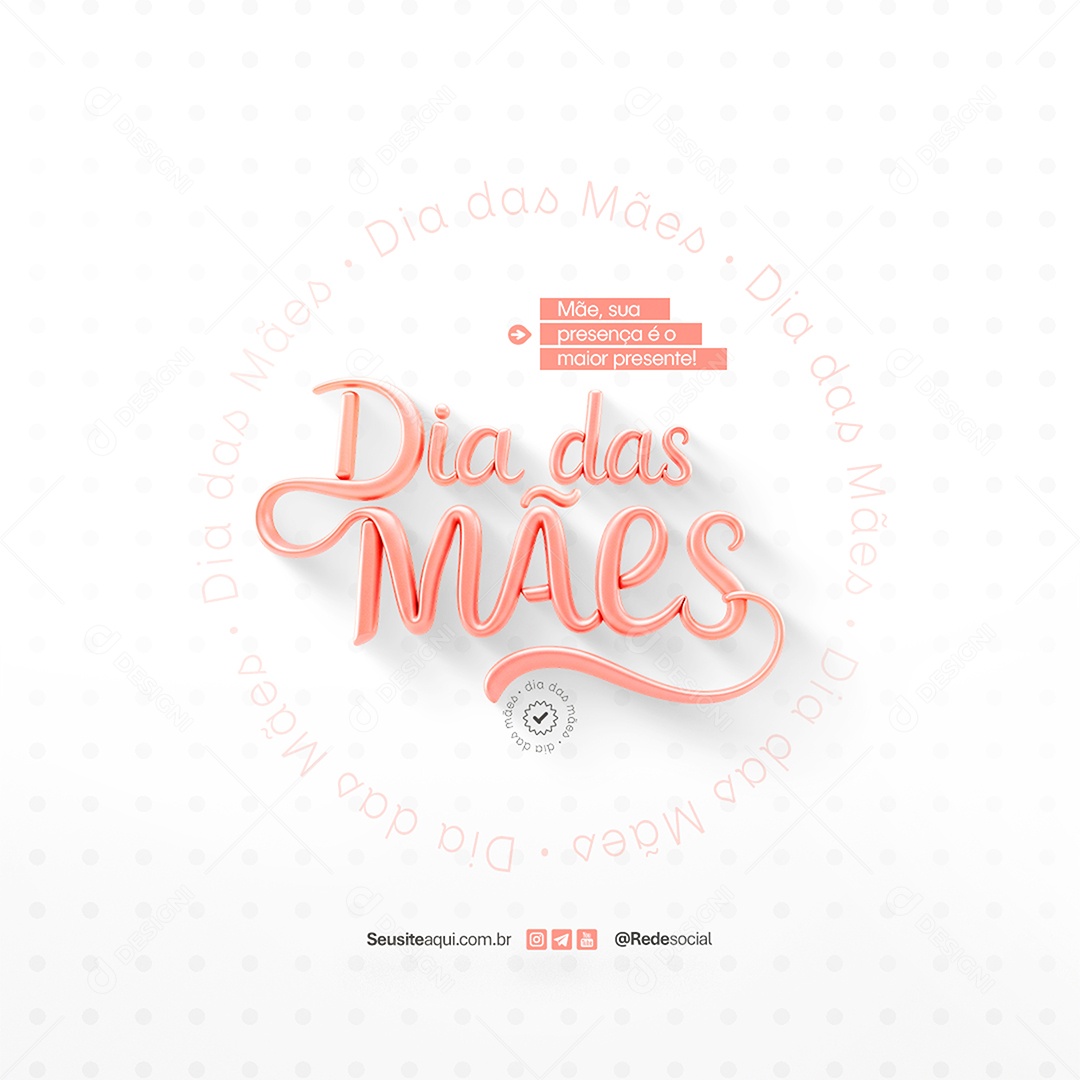 Dia das Mães 11 de Maio Social Media PSD Editável