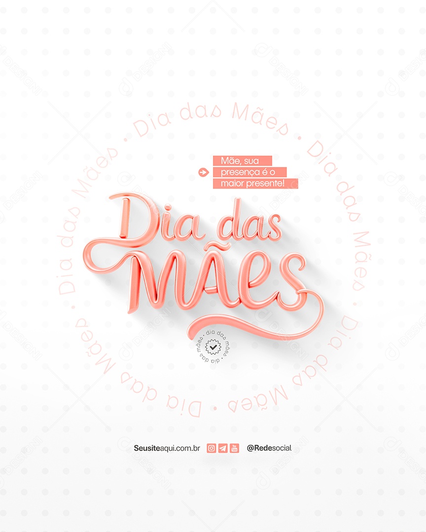 Dia das Mães 11 de Maio Social Media PSD Editável