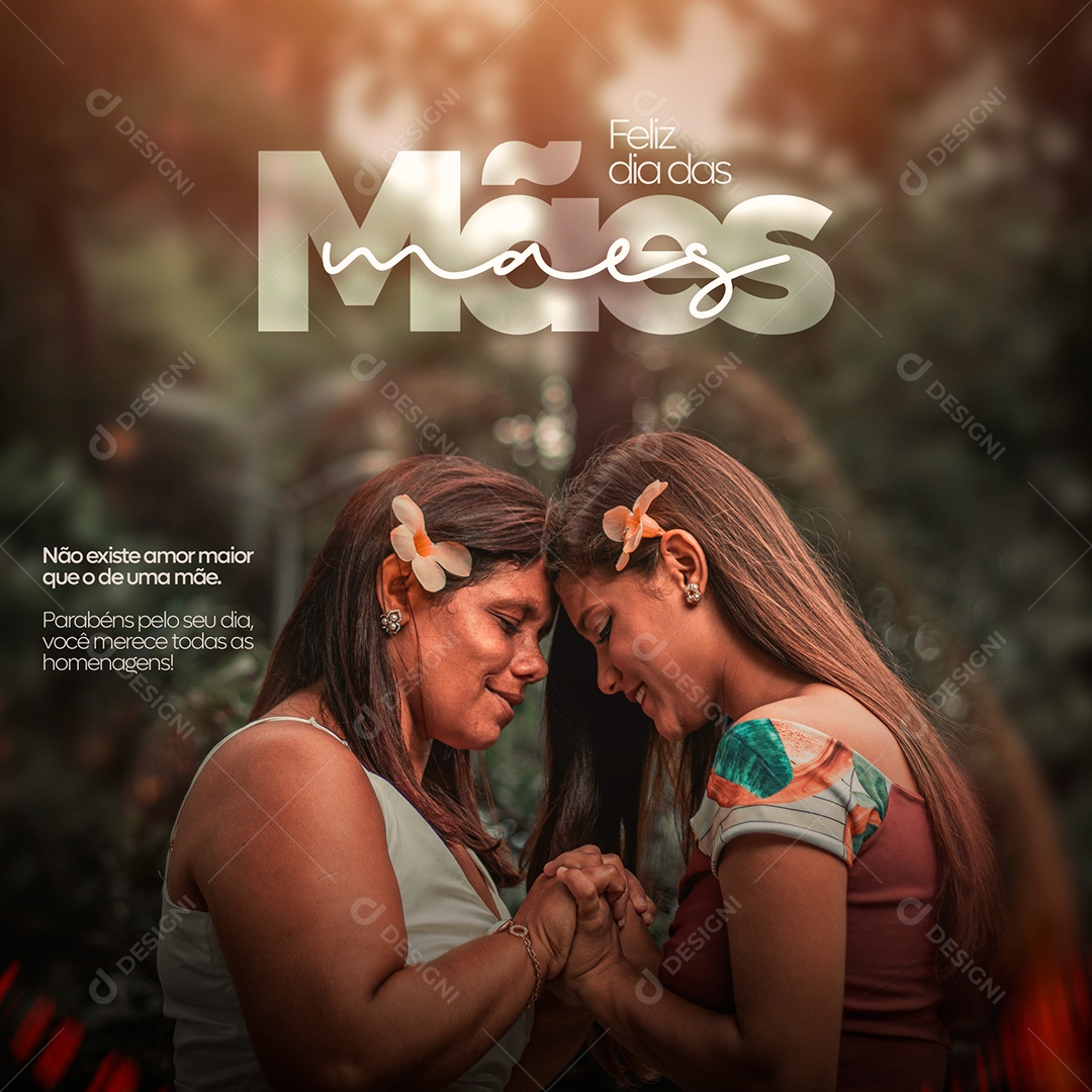 Feliz Dia Das Mães Social Media PSD Editável