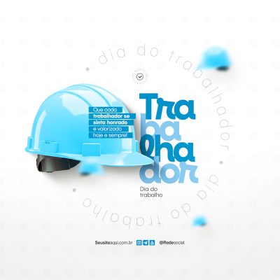 Dia Do Trabalhador 01 de Maio Social Media PSD Editável