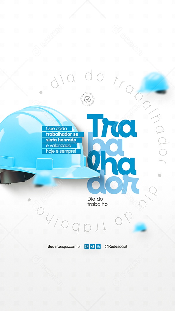 Story Dia Do Trabalhador 01 de Maio Social Media PSD Editável