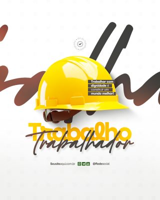 Dia Do Trabalhador 01 de Maio Social Media PSD Editável