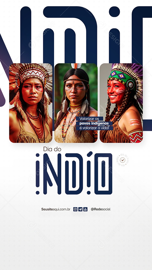 Story Dia do Índio 19 de Abril Social Media PSD Editável