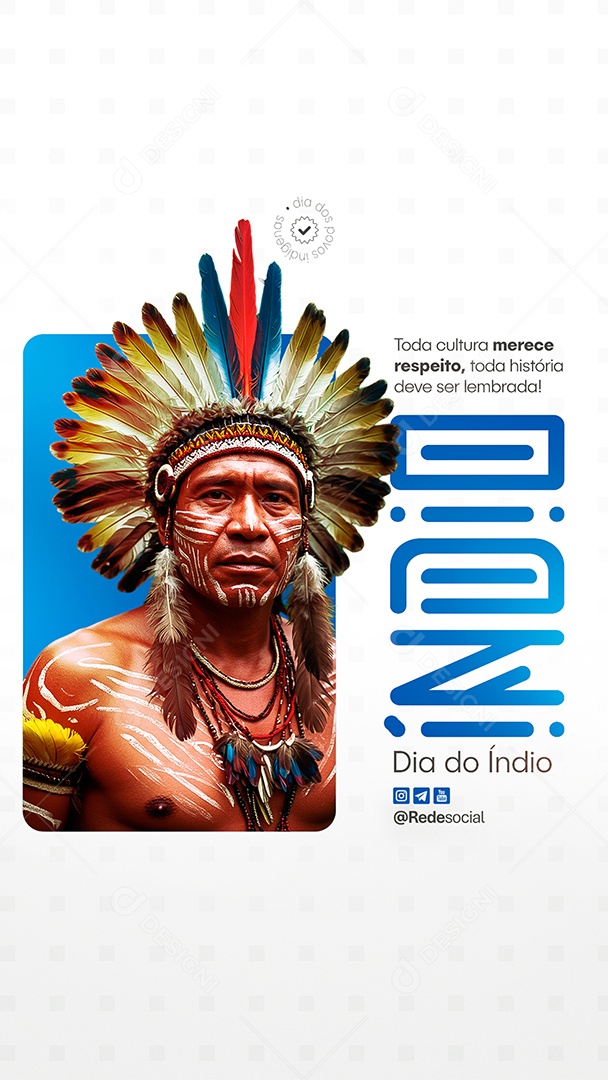 Story Dia do Índio 19 de Abril Social Media PSD Editável