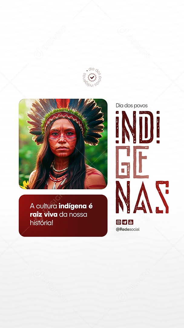 Story Dia dos Povos Indígenas 19 de Abril Social Media PSD Editável