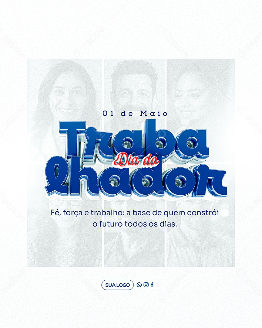 Story Feliz Dia Do Trabalhador 01 de Maio Social Media PSD Editável