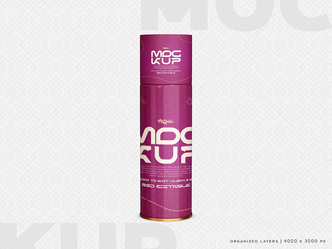 Mockup Spray de Tinta PSD Editável