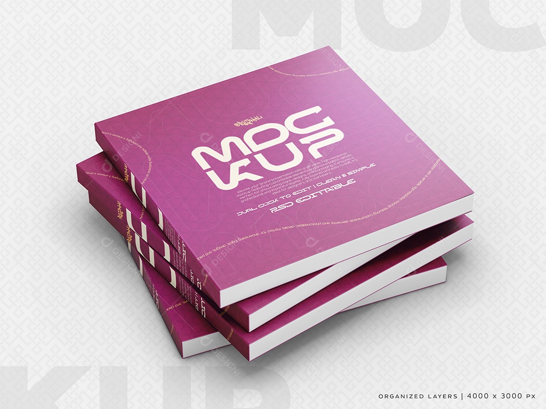 Livros Mockup PSD Editável