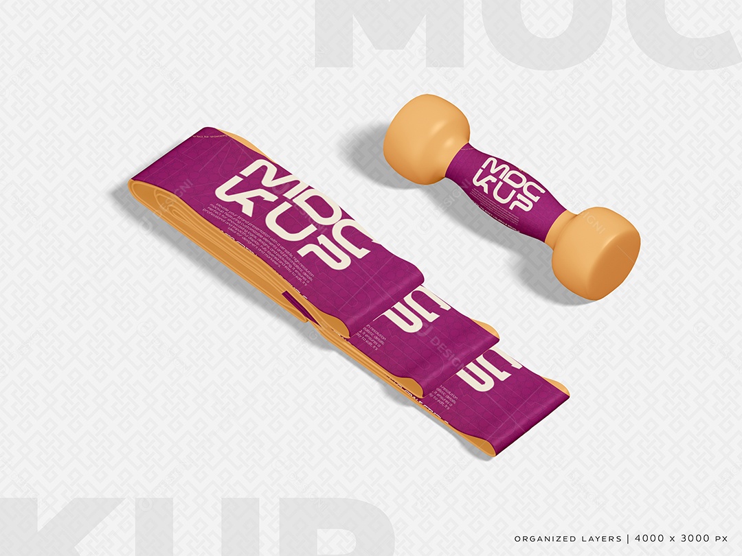 Faixa de Resistência Mockup PSD Editável