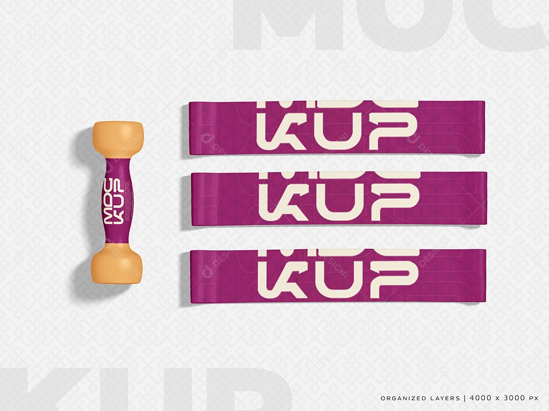 Faixa de Resistência Mockup PSD Editável