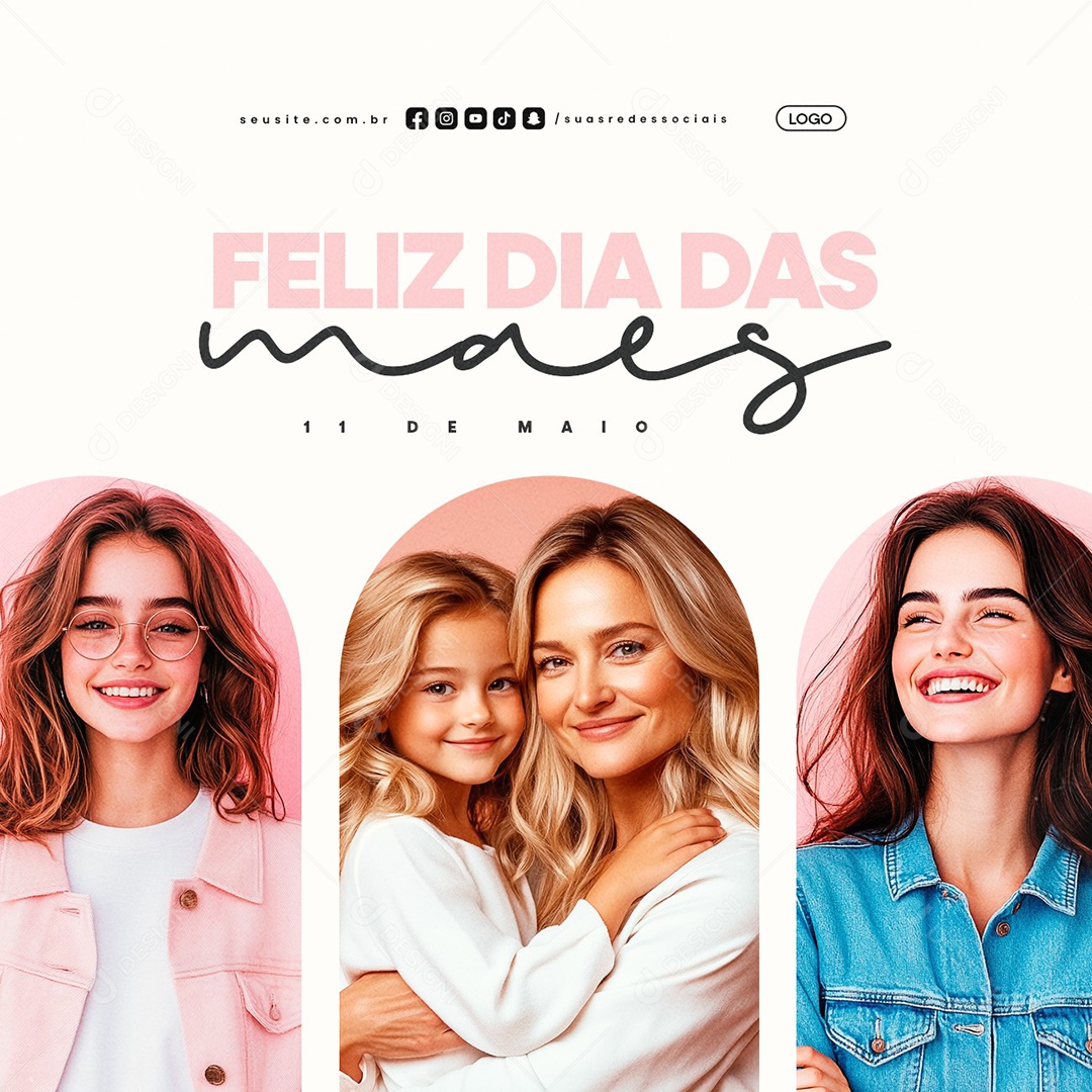 Dia das Mães 11 de Maio Social Media PSD Editável