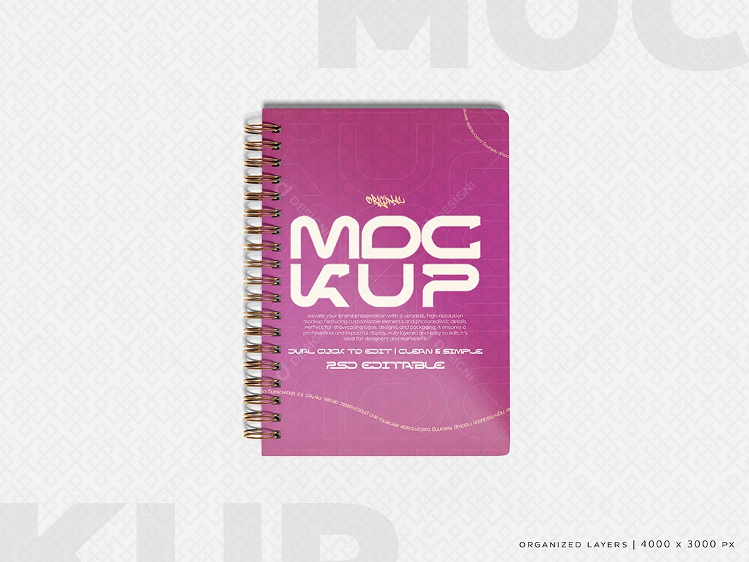 Livro Mockup PSD Editável