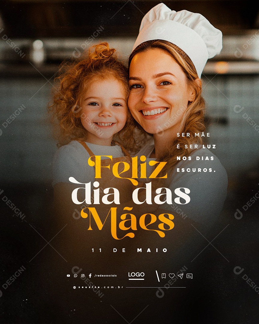 Feliz Dia das Mães 11 de Maio Social Media PSD Editável