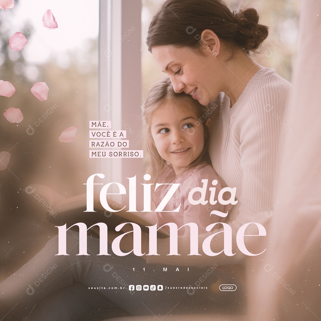 Feliz Dia das Mães 11 de Maio Social Media PSD Editável