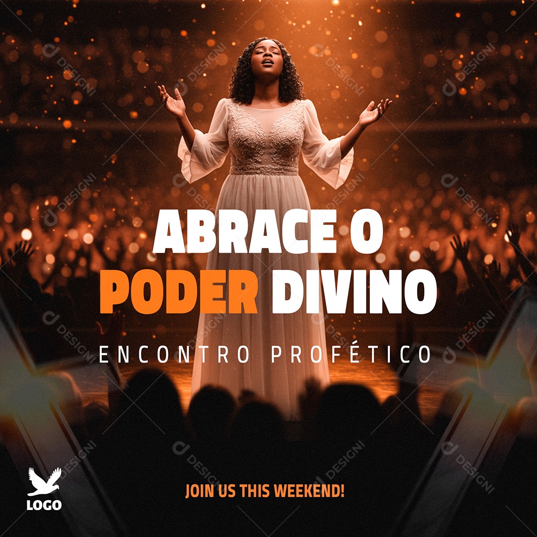 Post Social Media Flyer Igreja Template PSD Editável