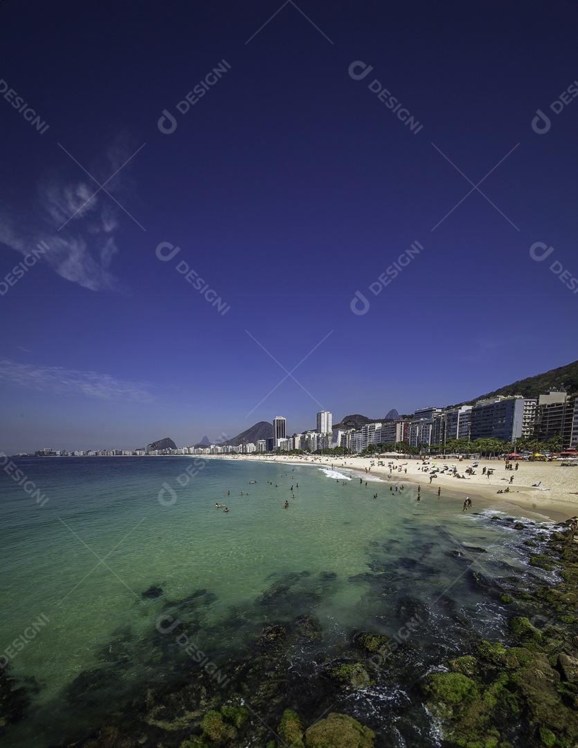 Vista panorâmica da praia de Copacabana