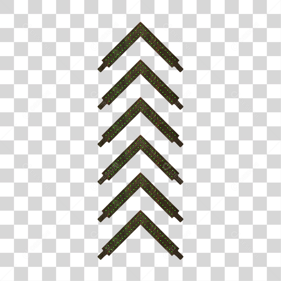 Seta Neon Grades PNG Transparente