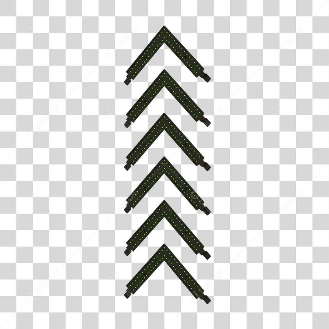 Seta Neon Grades PNG Transparente