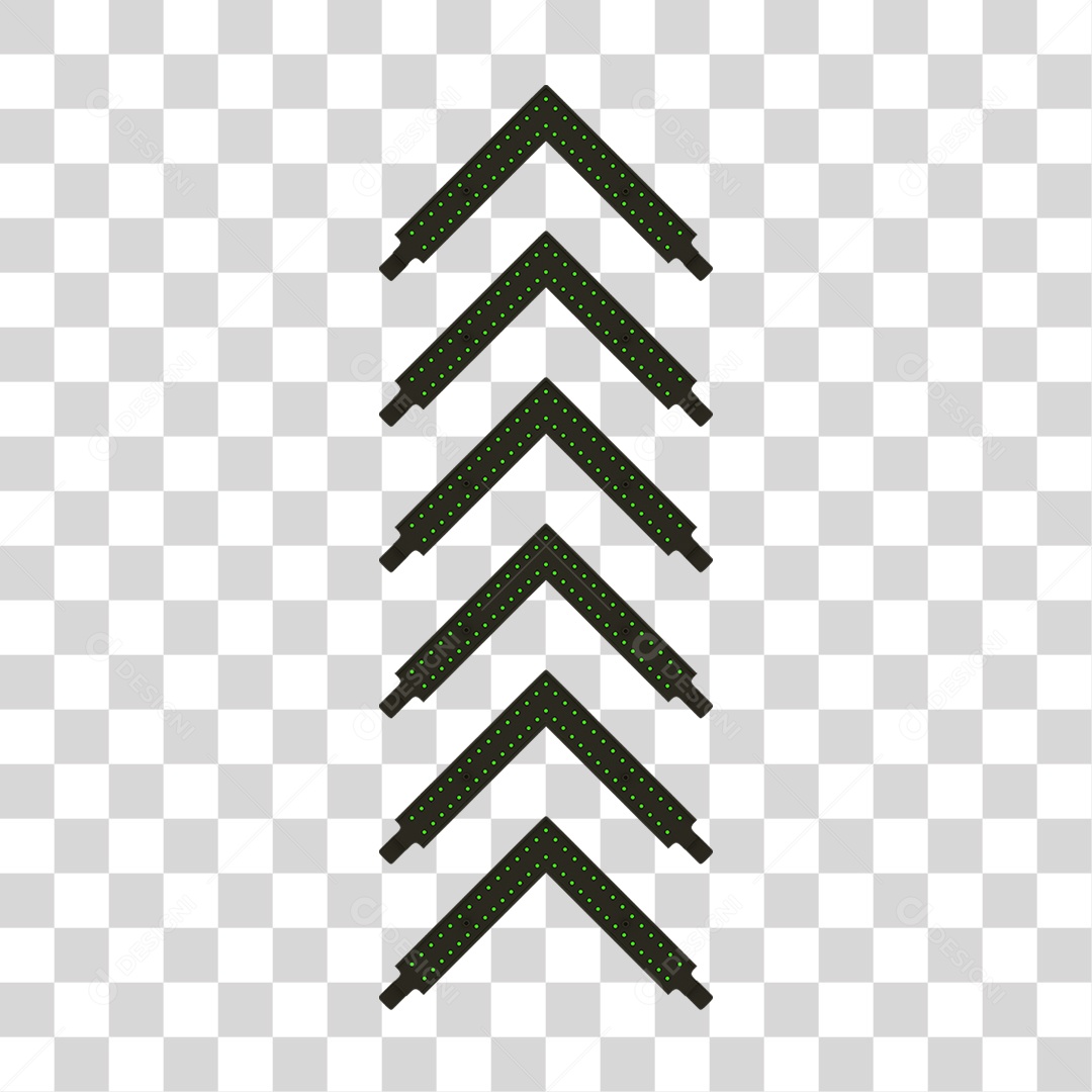 Seta Neon Grades PNG Transparente