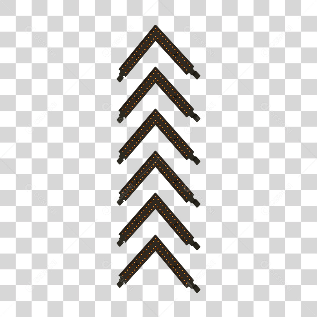 Seta Neon Grades PNG Transparente