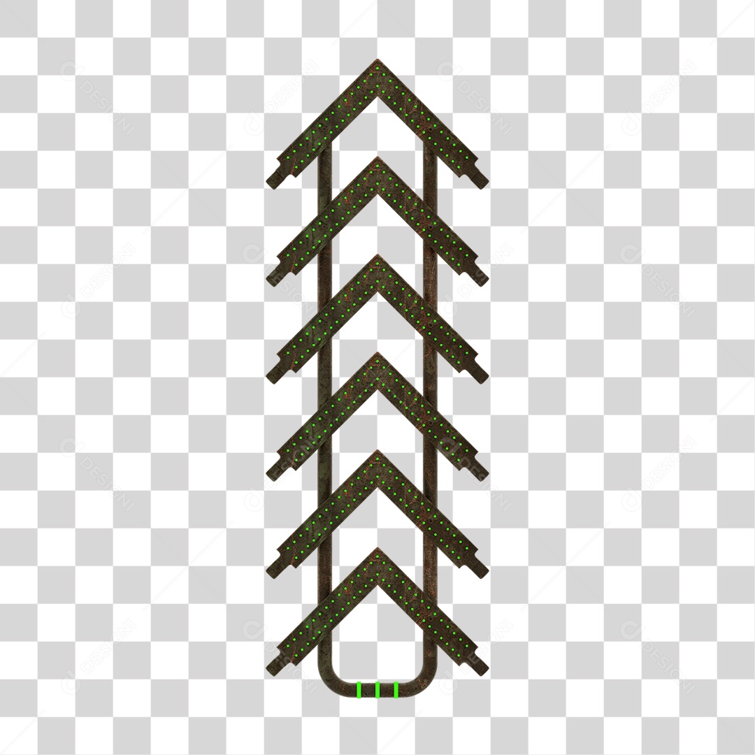 Seta Neon Grades PNG Transparente