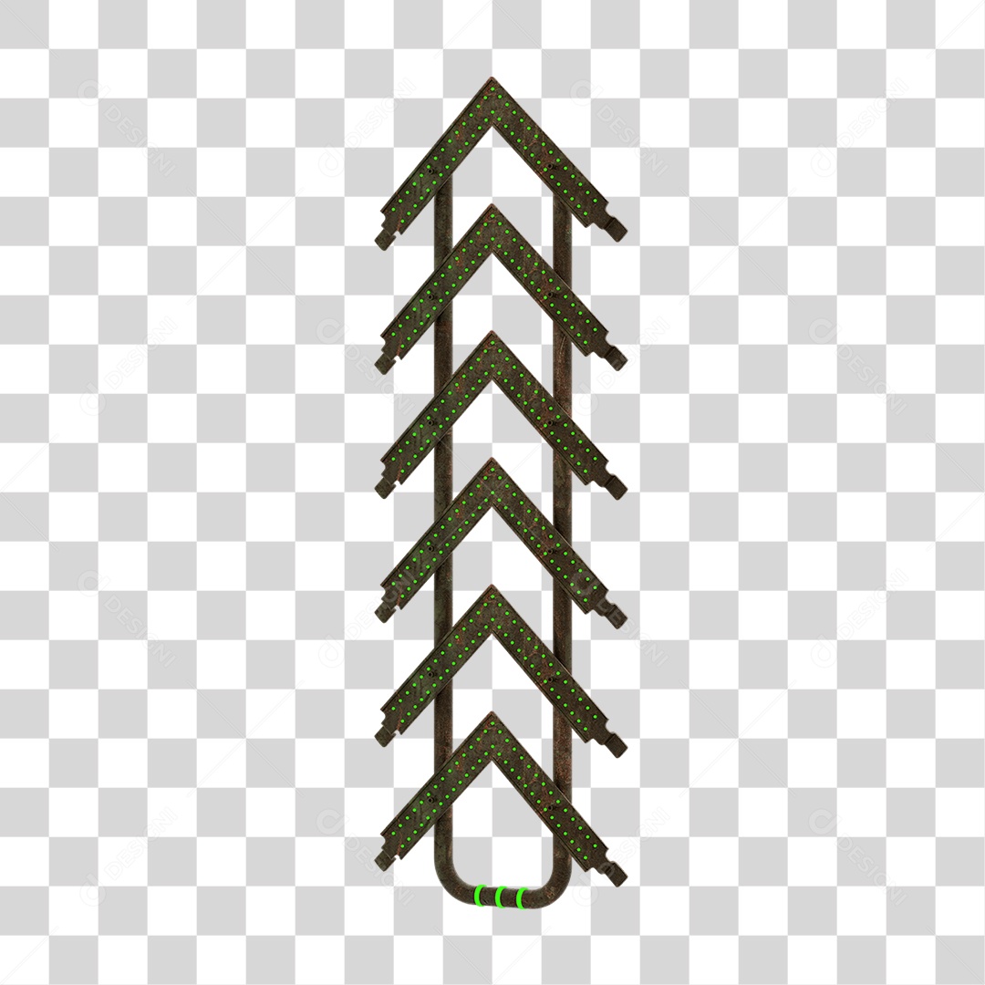 Seta Neon Grades PNG Transparente