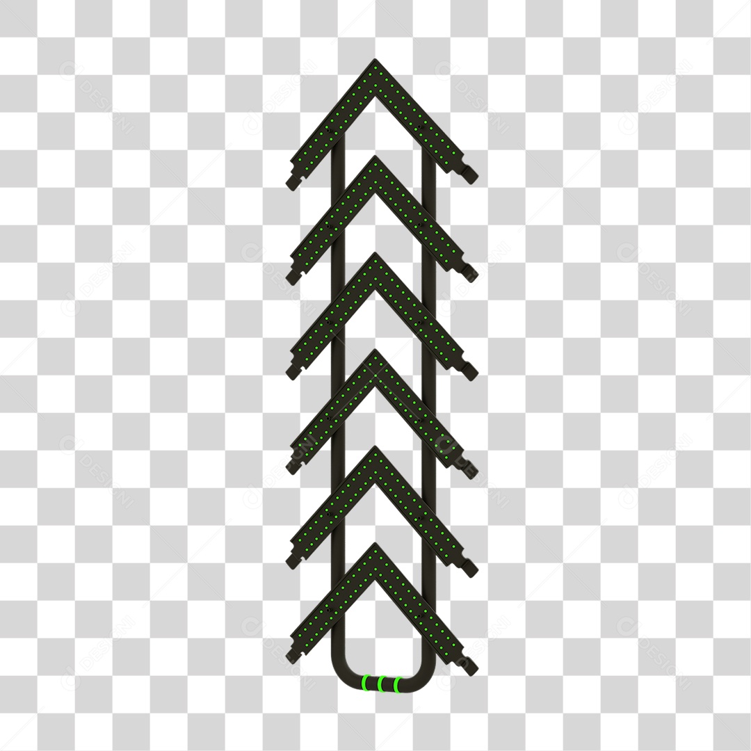 Seta Neon Grades PNG Transparente