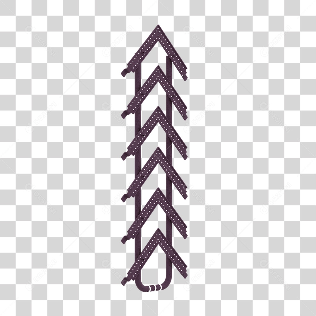 Seta Neon Grades PNG Transparente