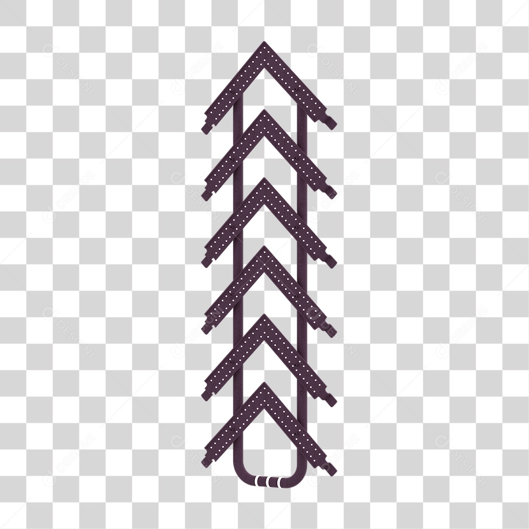 Seta Neon Grades PNG Transparente