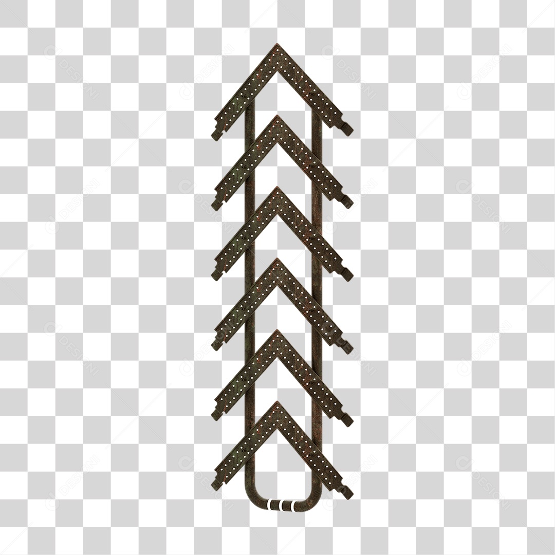 Seta Neon Grades PNG Transparente