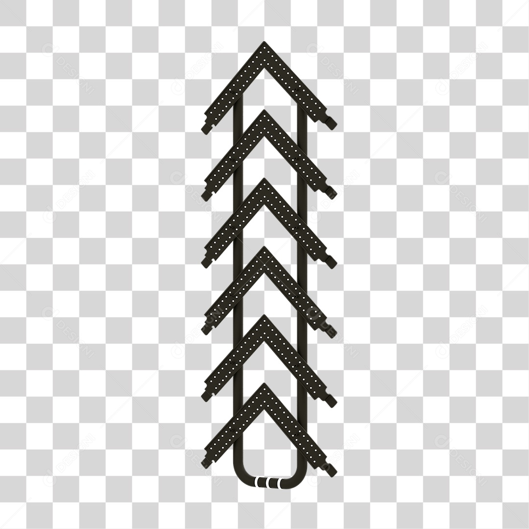 Seta Neon Grades PNG Transparente