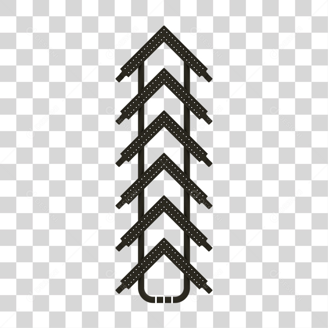 Seta Neon Grades PNG Transparente