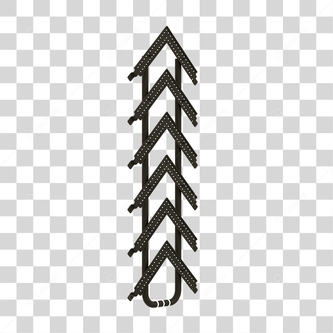 Seta Neon Grades PNG Transparente